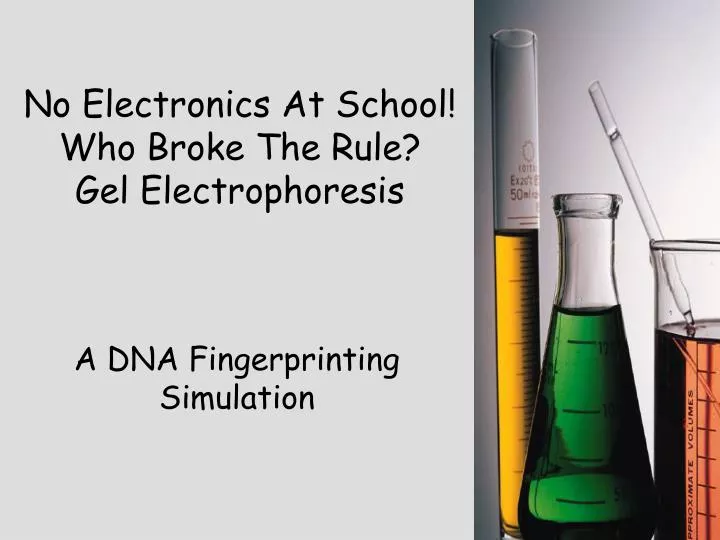 no electronics at school who broke the rule gel electrophoresis n.