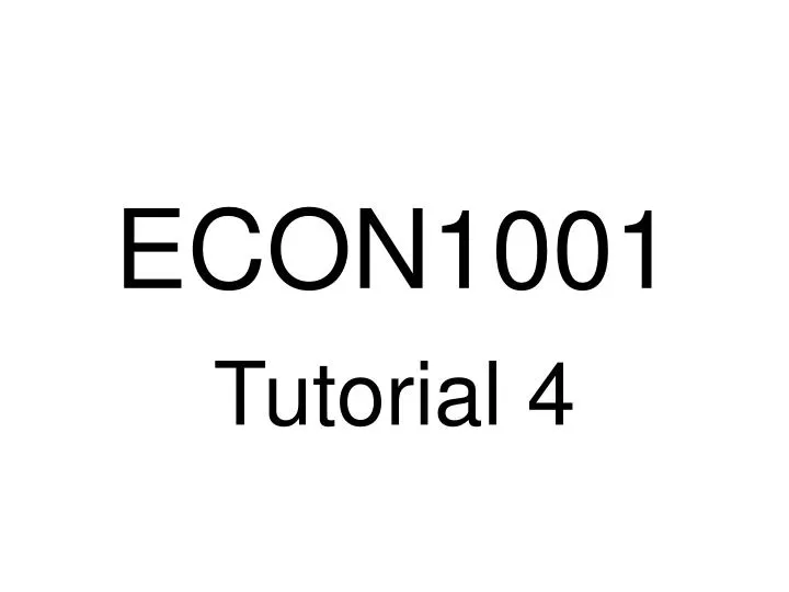 econ1001 n.