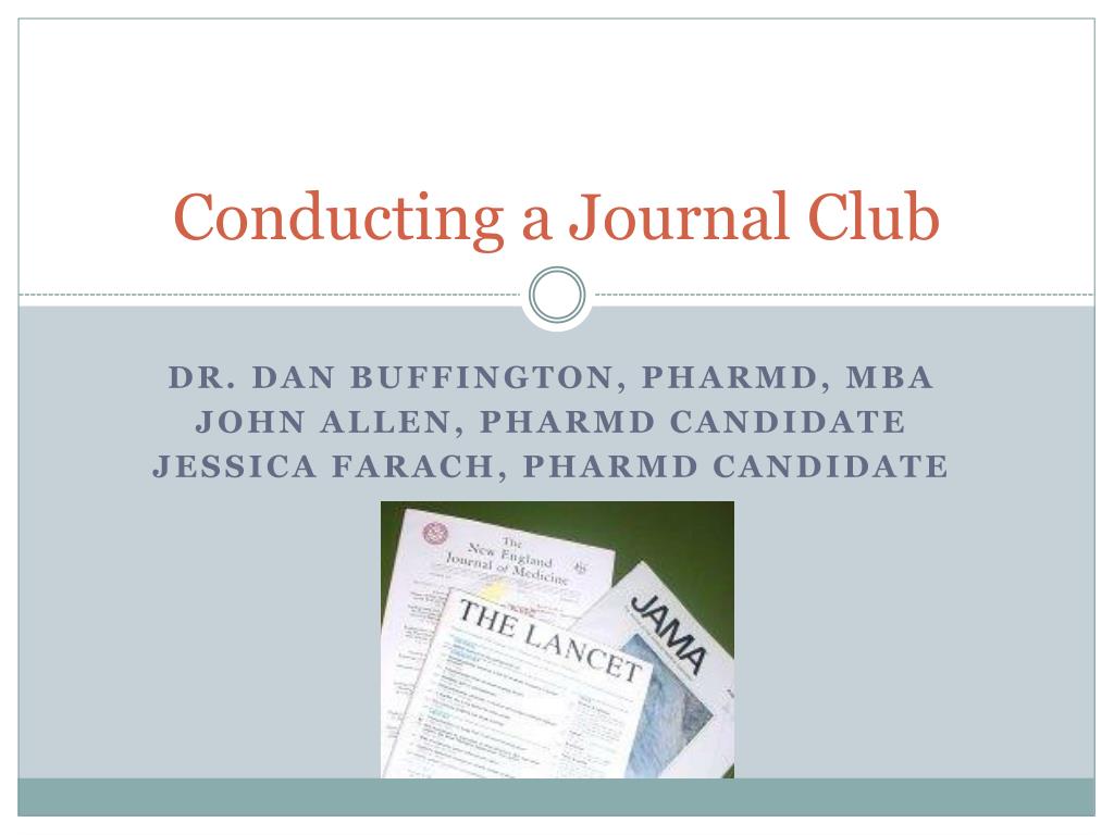 scientific journal club presentation
