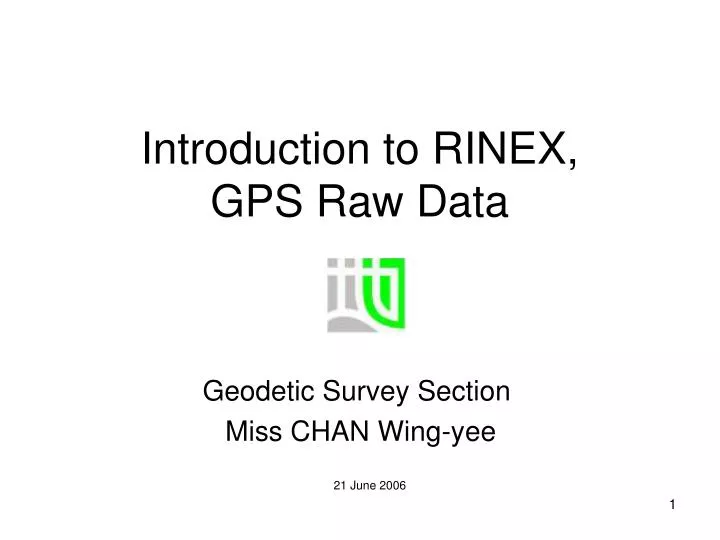introduction to rinex gps raw data n.