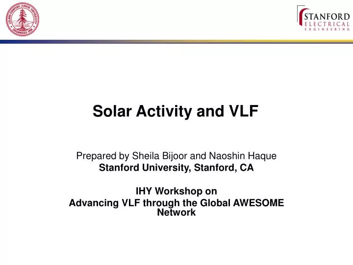solar activity and vlf n.