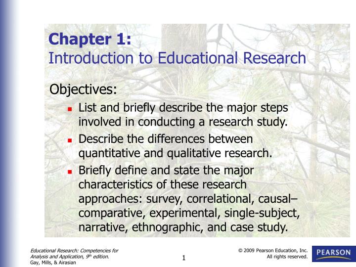 chapters of educational research