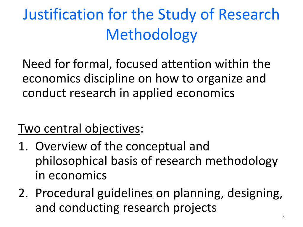 research methodology for economics project
