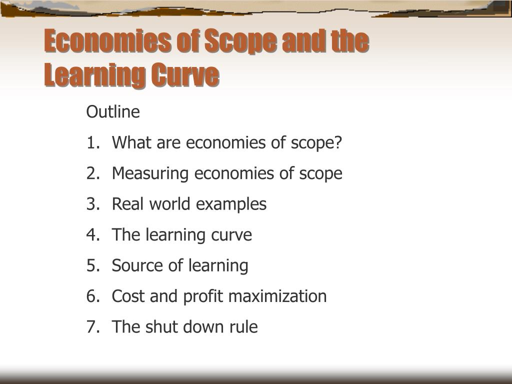 the learning curve economics