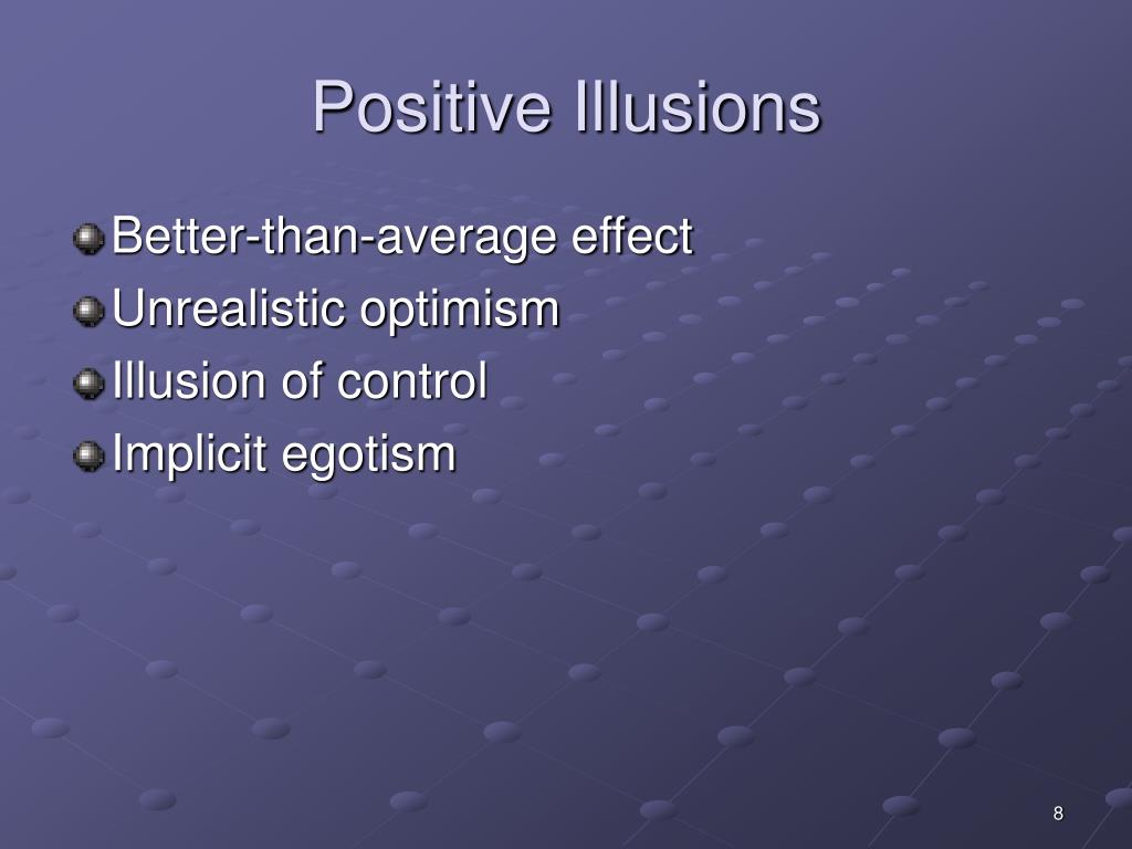 effects of unrealistic optimism and threatening self esteem