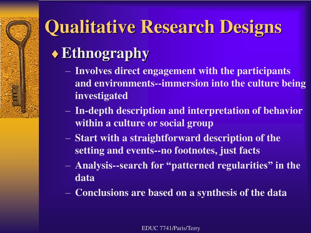 qualitative research designs ppt
