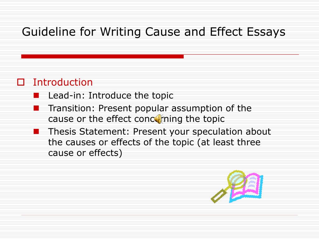 cause effect essay ppt