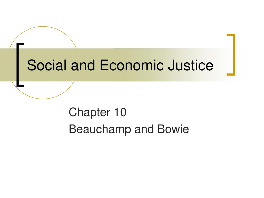 social and economic justice essay