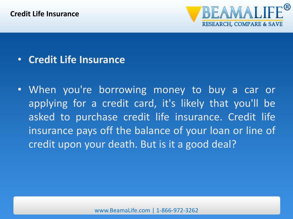PPT Credit Life Insurance PowerPoint Presentation, free download ID