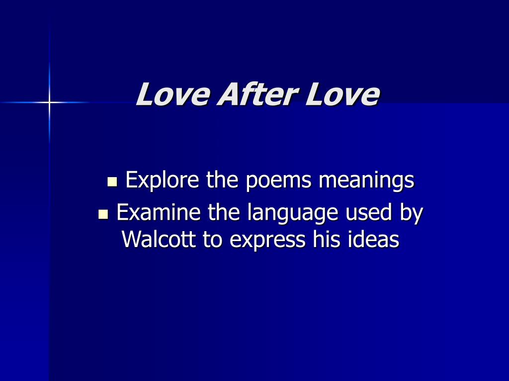 love after love walcott