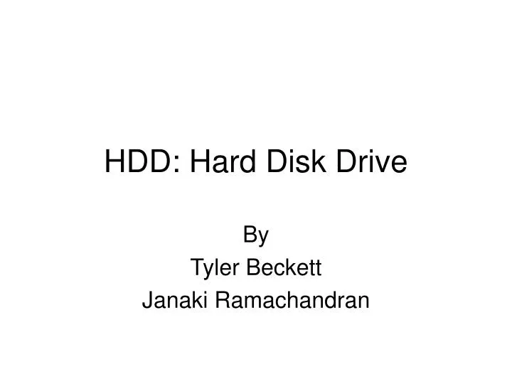 hdd hard disk drive n.