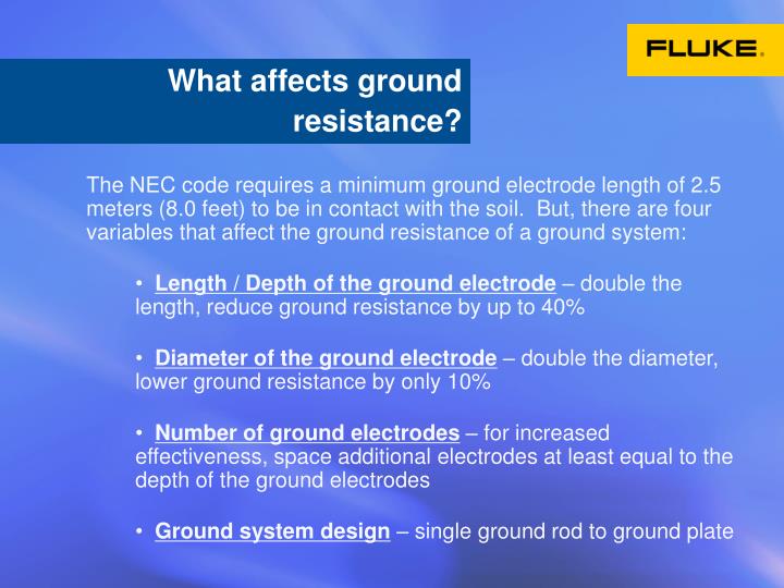 PPT Earth Ground Resistance The Basics PowerPoint Presentation ID