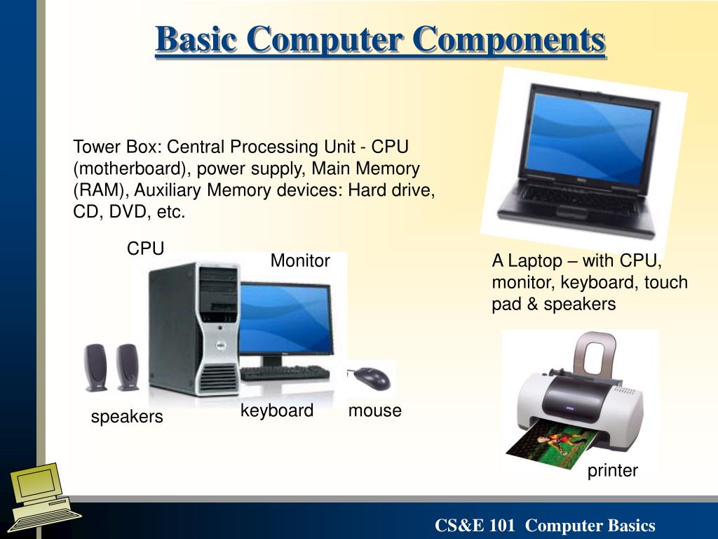 powerpoint presentation basic computer course