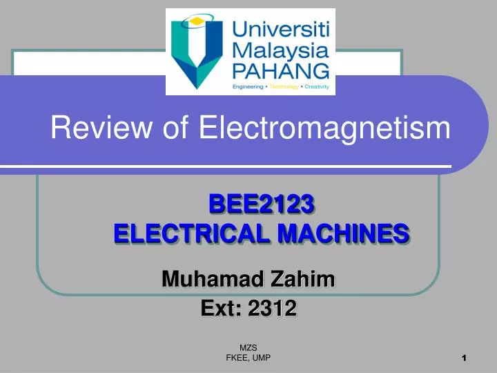 review of electromagnetism n.