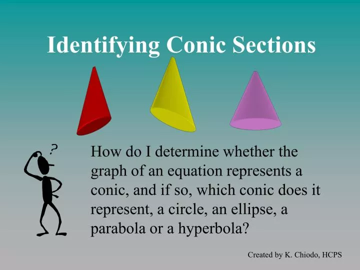 identifying conic sections n.