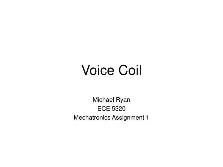 voice coil n.