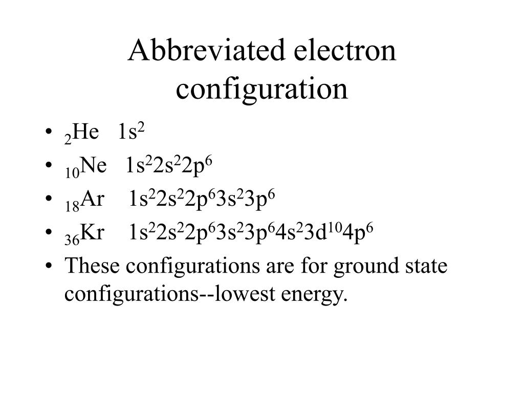 electron configuration of krypton