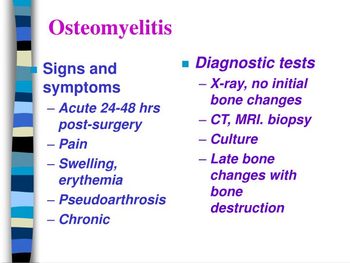 PPT Osteomyelitis PowerPoint Presentation ID298370