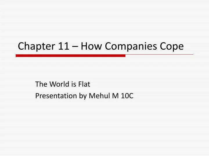 chapter 11 how companies cope n.