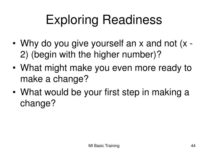 PPT - Motivational Interviewing: Basic Training PowerPoint Presentation ...