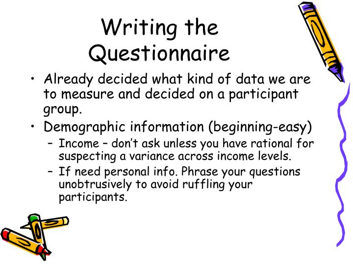 ppt questionnaire design powerpoint presentation id 299663 demographic information questionnaire