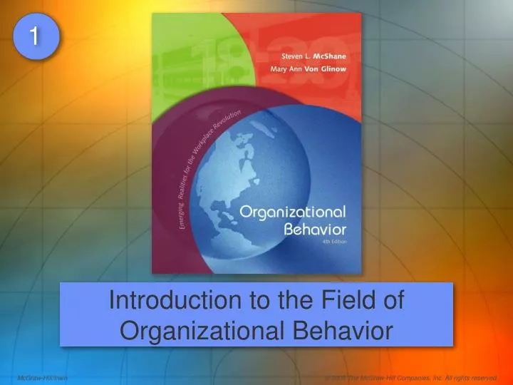 introduction to the field of organizational behavior n.
