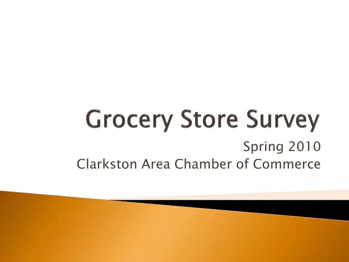 grocery store survey n.