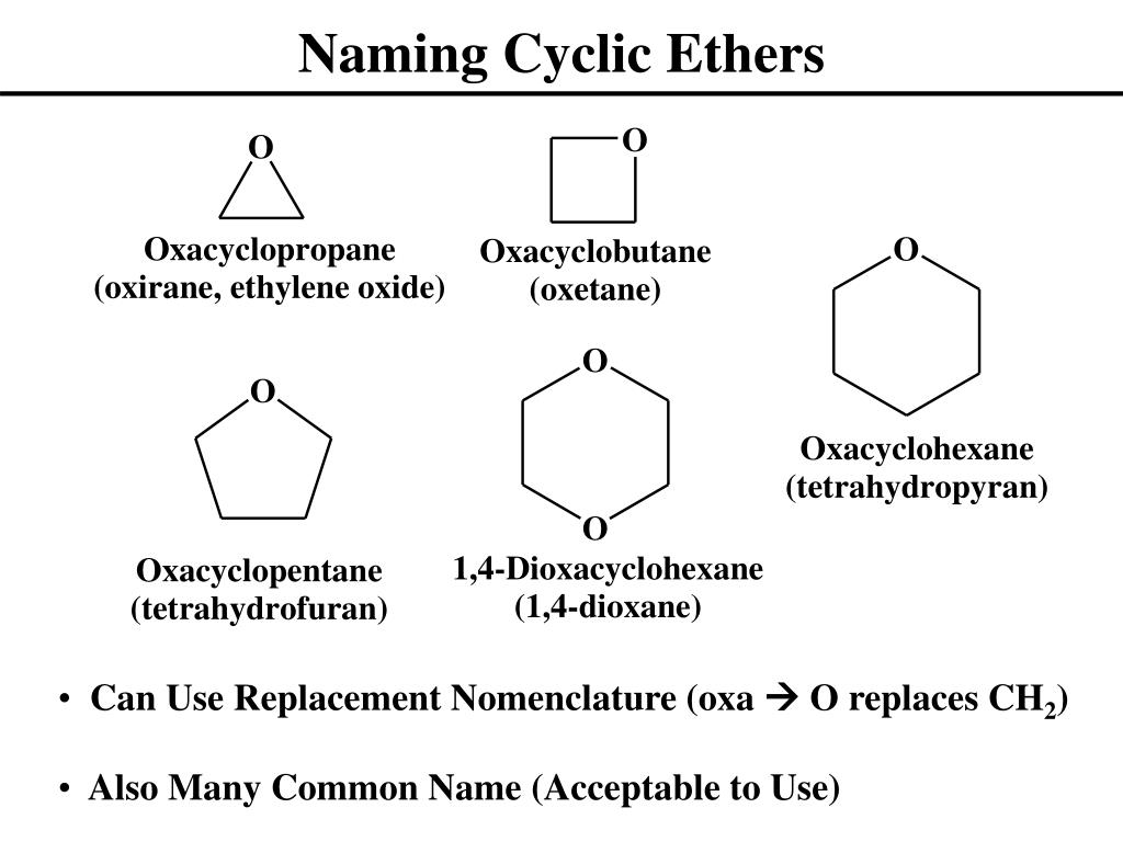 general structure of ethers
