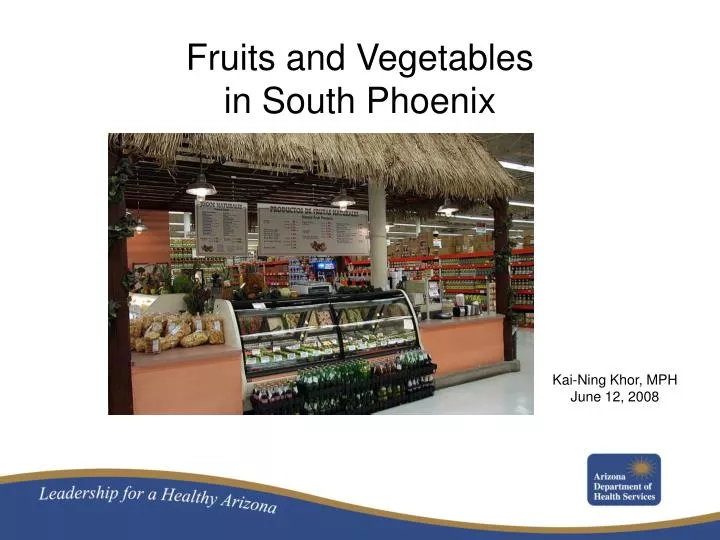 fruits and vegetables in south phoenix n.