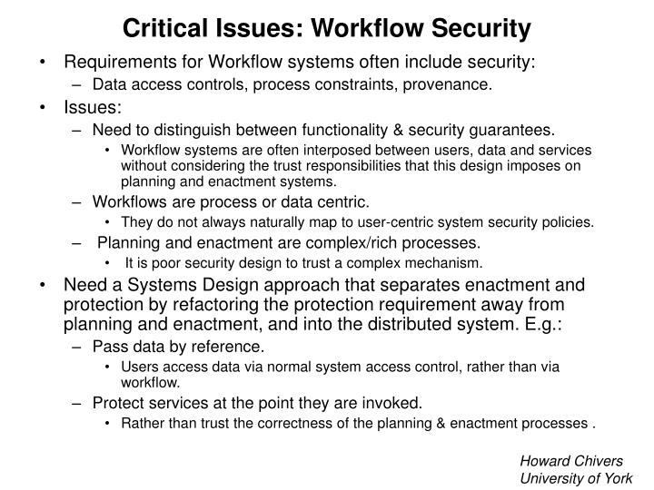 PPT Critical Issues Workflow Security PowerPoint Presentation, free