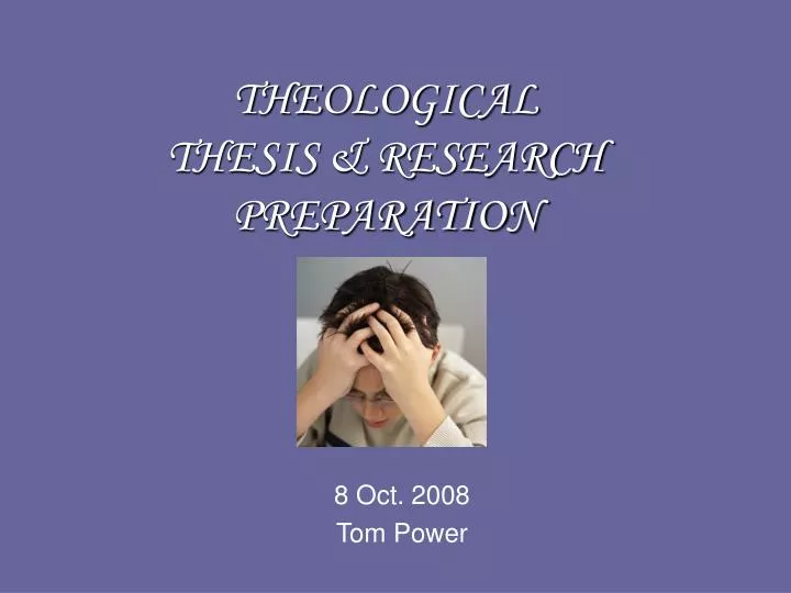 theological research thesis