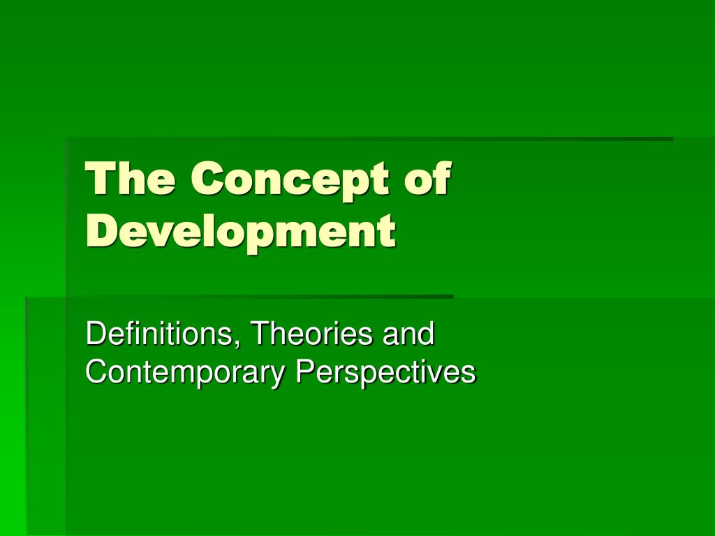 concept of development presentation