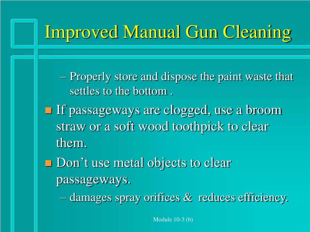 PPT Manual Gun Cleaning Processes PowerPoint Presentation, free