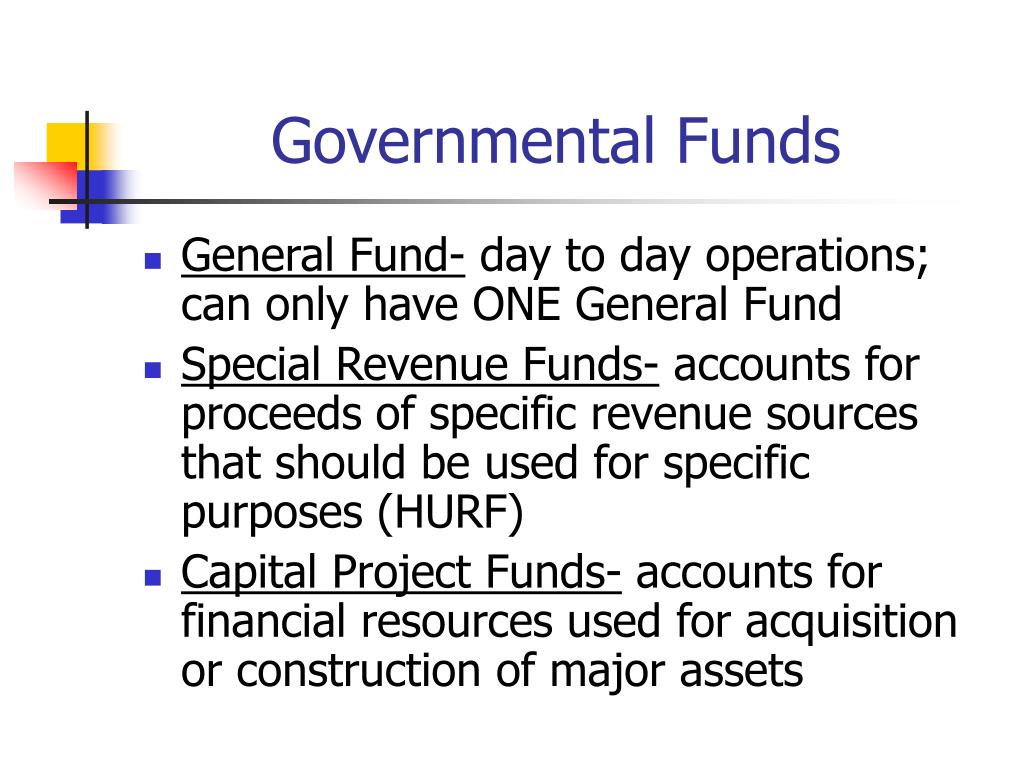 types of governmental funds