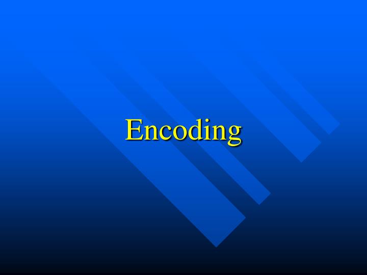 encoding n.