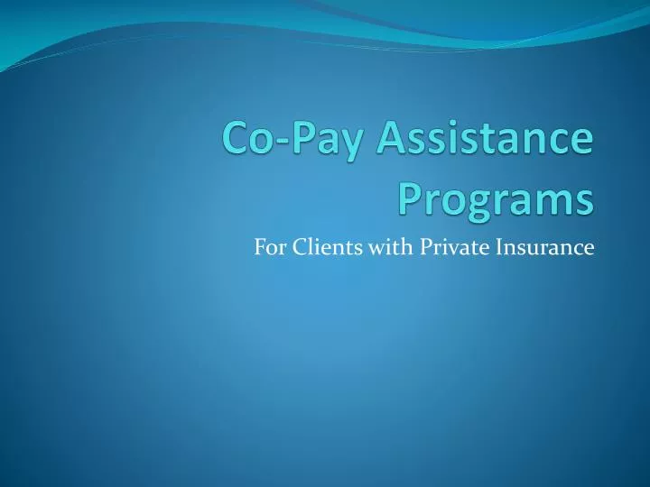 copay relief provider login