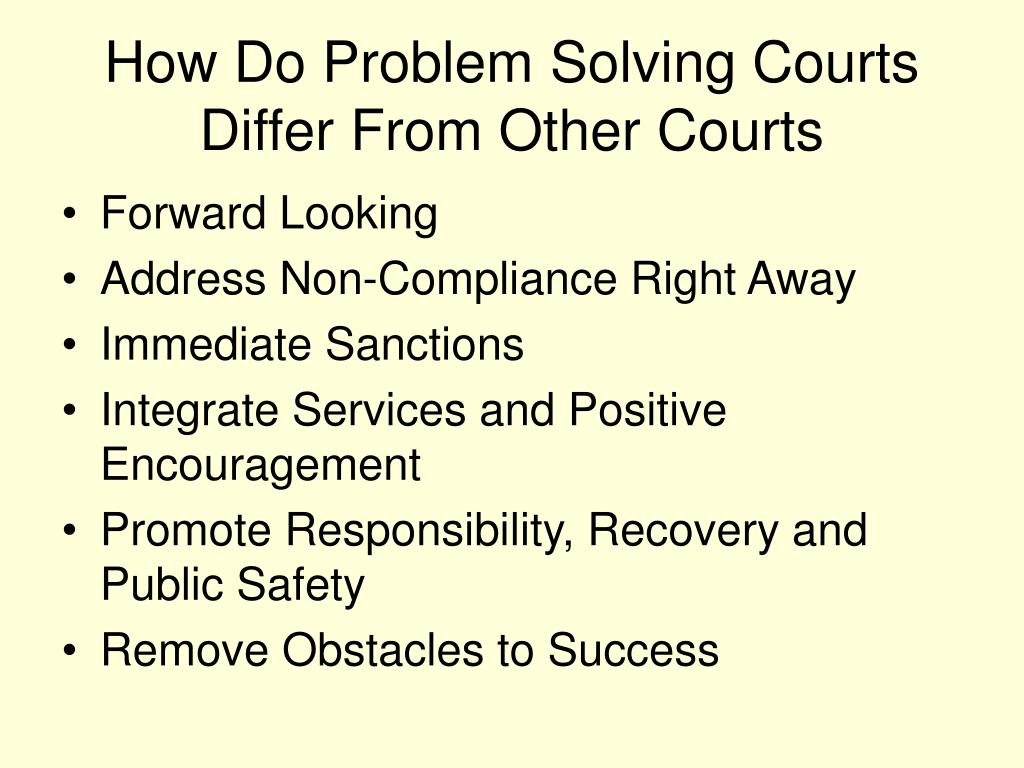 what are the problem solving courts