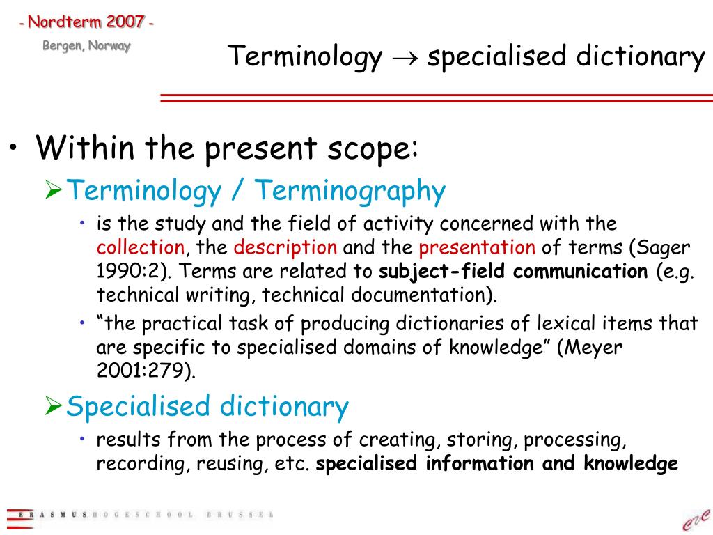 PPT - Specialised translation and terminology PowerPoint Presentation ...