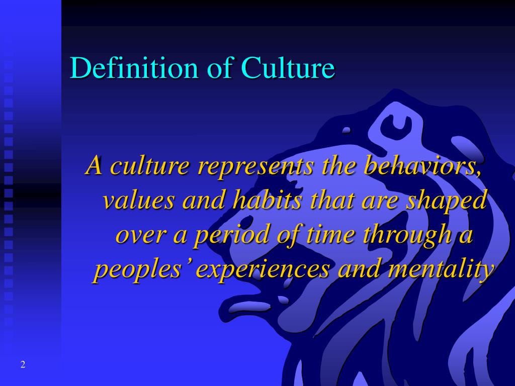 what is the definition of culture