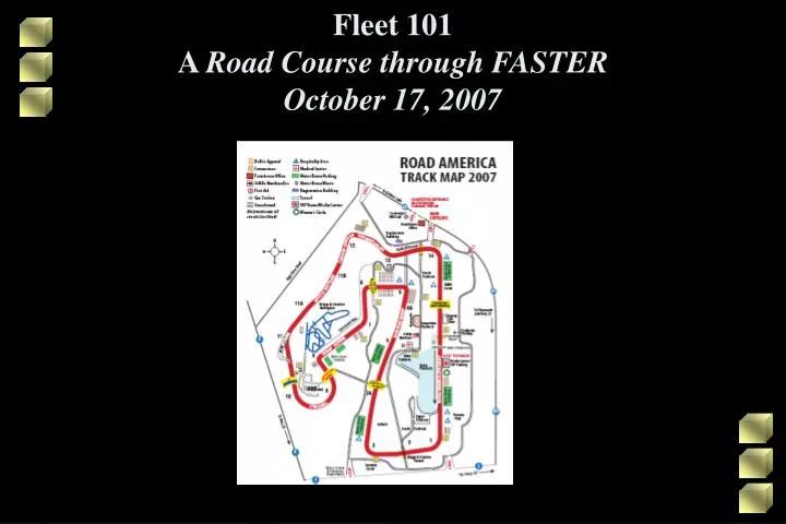 fleet 101 a road course through faster october 17 2007 n.