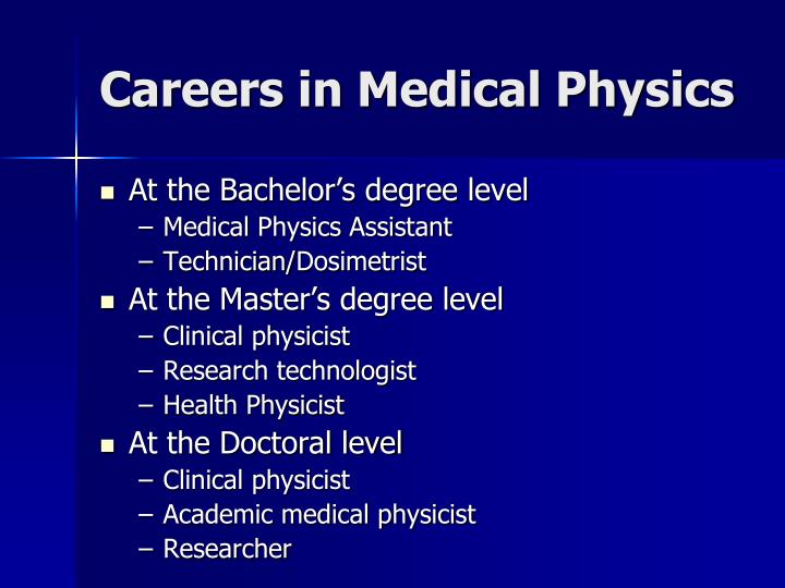 medical physics research jobs