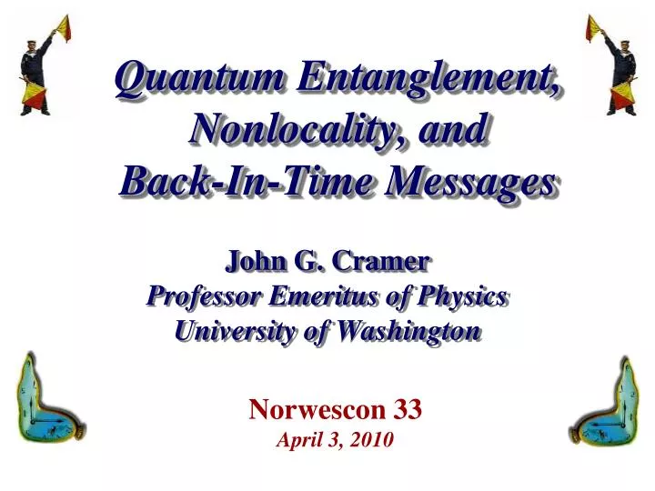 quantum entanglement nonlocality and back in time messages n.