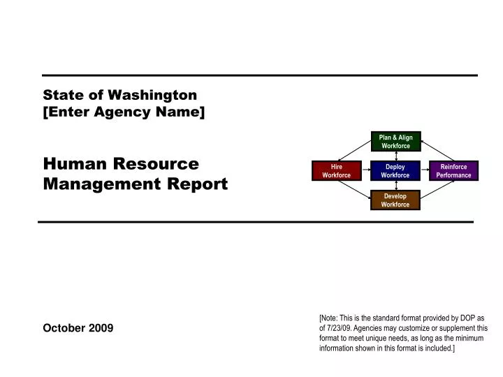 state of washington enter agency name human resource management report n.