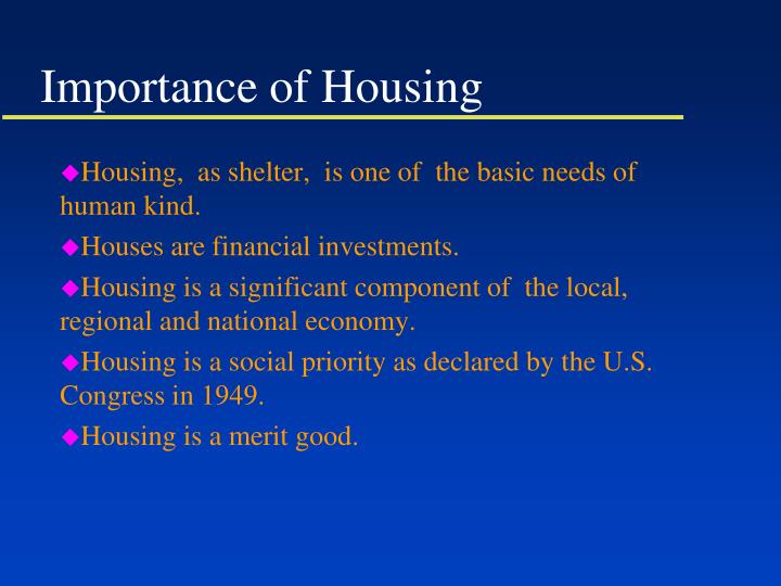 PPT - Importance of Housing PowerPoint Presentation, free download - ID ...