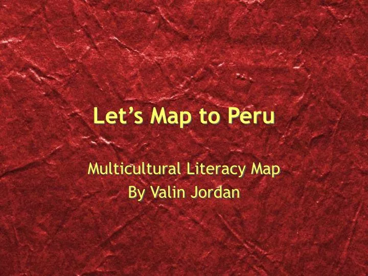 let s map to peru n.