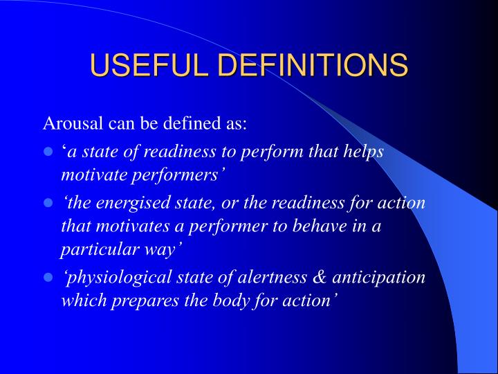 PPT AROUSAL THEORY PowerPoint Presentation ID 305611