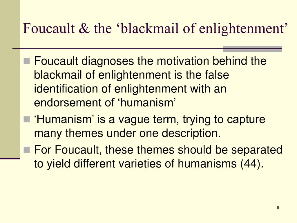 foucault what is enlightenment essay