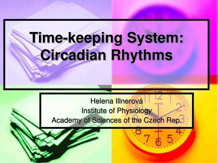 time keeping system circadian rhythms n.