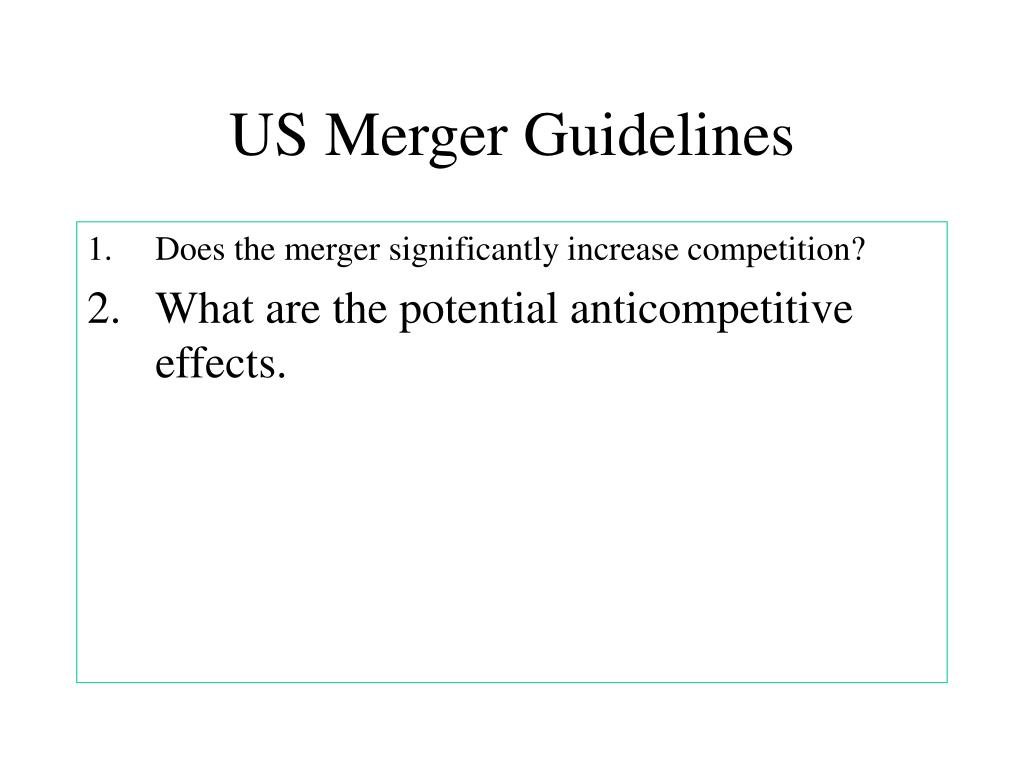 PPT US Merger Guidelines PowerPoint Presentation, free download ID