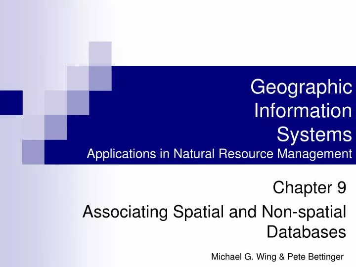 geographic information systems applications in natural resource management n.